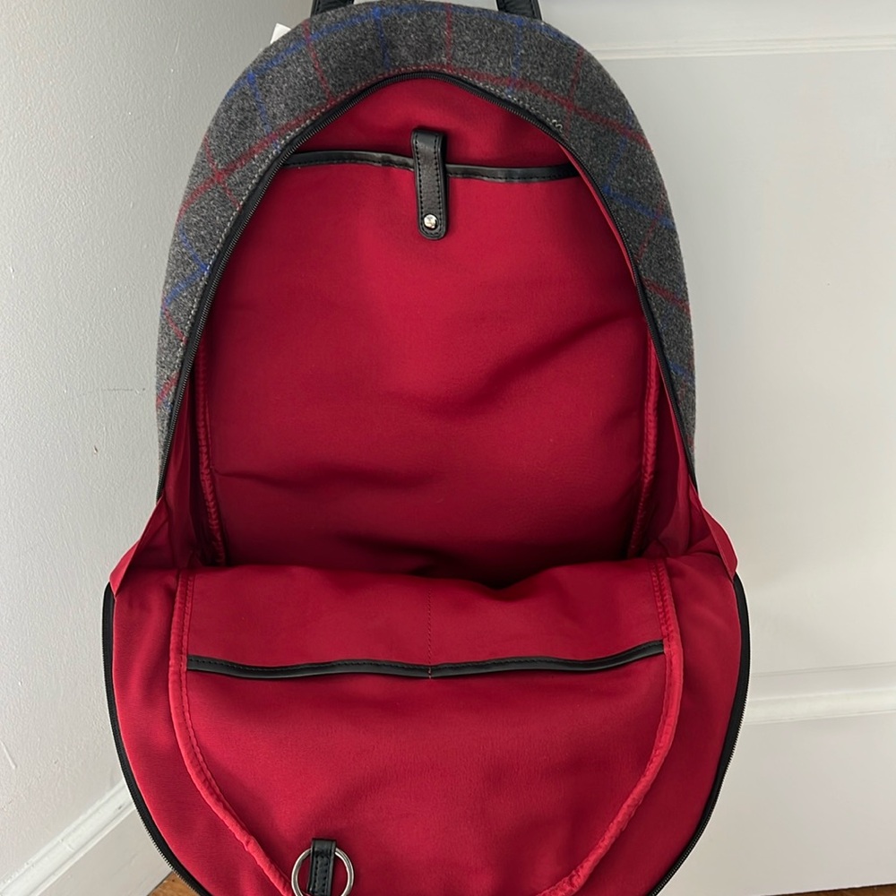 NWT Baekgaard tweed and leather backpack - Picture 4 of 10